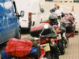 Bikes waiting for the ferry to Wales
