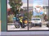 Image in McDonald’s window, eastern France