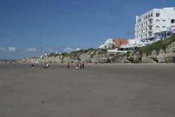 View of Las Grutas from the beach
