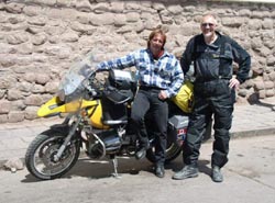 Daniel Todd, on his second trip around the world, and me in Cusco