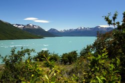 Beautiful Lake Argentino, formed from the runoff of the Moreno and Upsala Glaciers