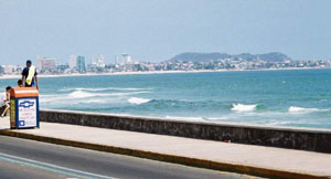Mazatlan along the water