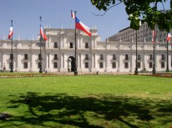 Presidential Palace in Santiago, Chile