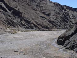 The road to Tupiza is in the riverbed for about 10 miles around the village of Atocha