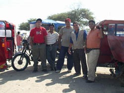 Mototaxi drivers in Sullana, Peru